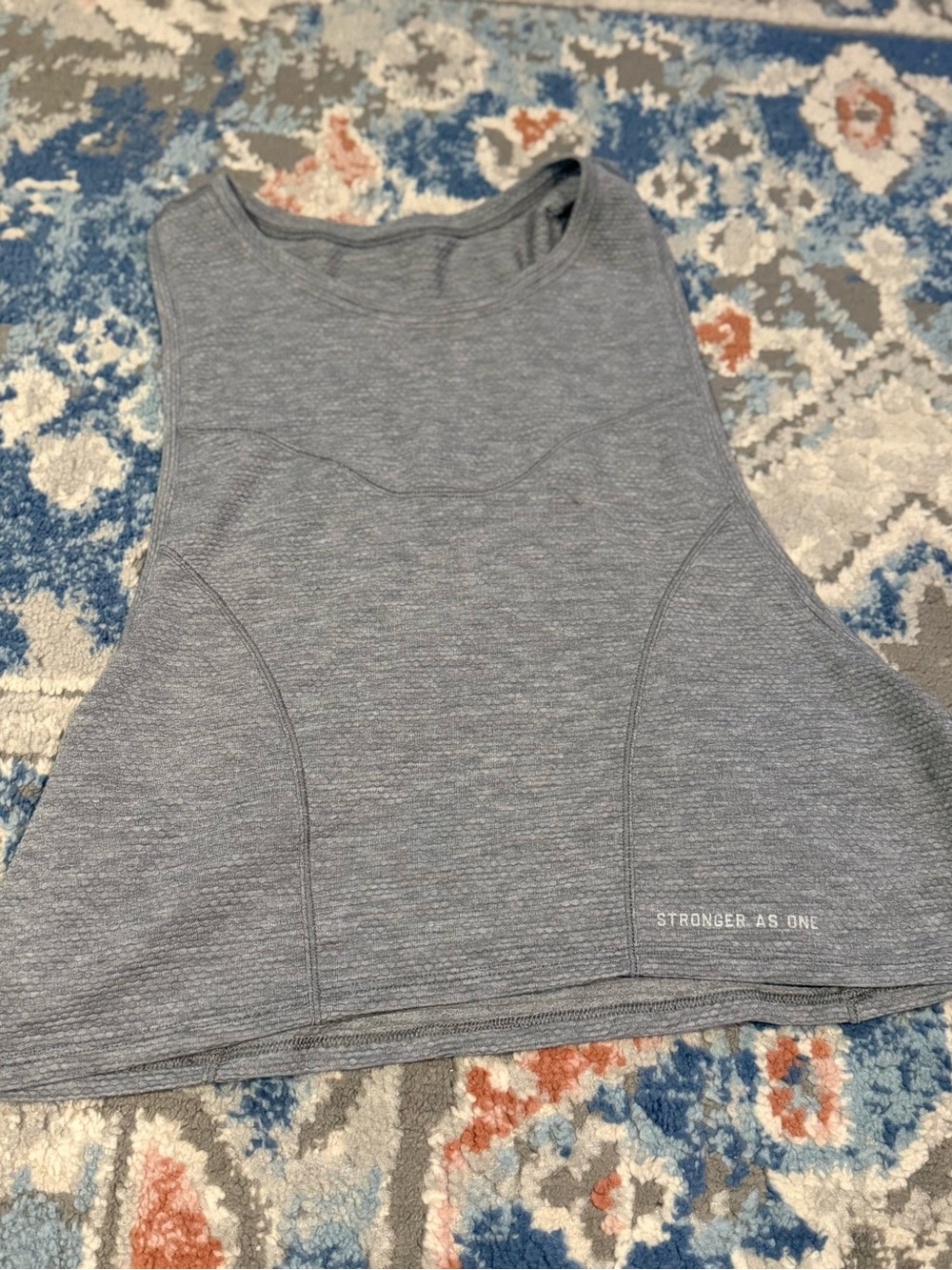 Lululemon Stronger As One Women's Gray Performance Cropped Tank Top